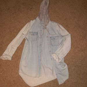 Hooded button down